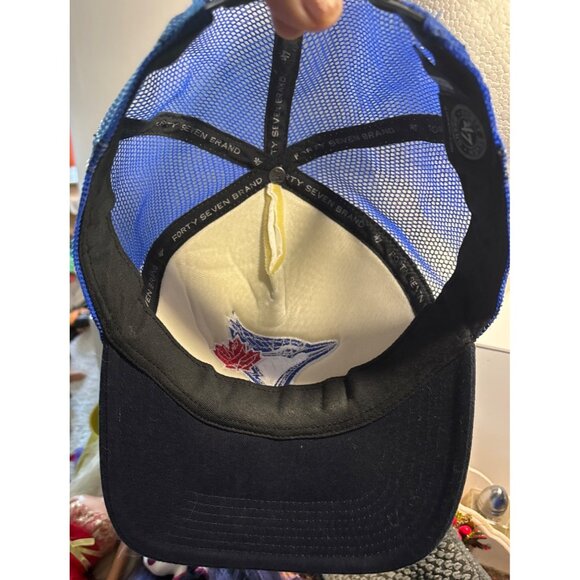 Toronto Blue Jays Womens Hat By 47 Brand Glimmer Sequin Snapback Mesh Cap MLB - Picture 8 of 8